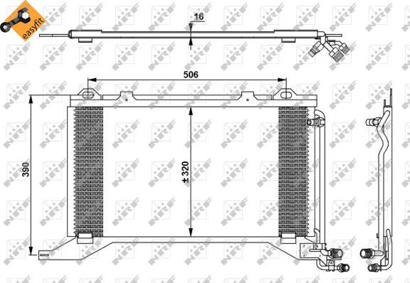 NRF 35245 - Condensatore, Climatizzatore www.autoricambit.com