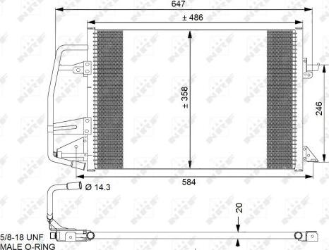 NRF 35251 - Condensatore, Climatizzatore www.autoricambit.com