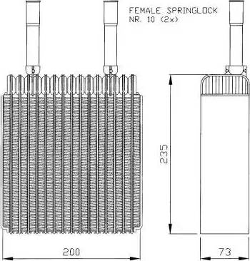 NRF 36074 - Evaporatore, Climatizzatore www.autoricambit.com