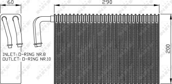 NRF 36146 - Evaporatore, Climatizzatore www.autoricambit.com