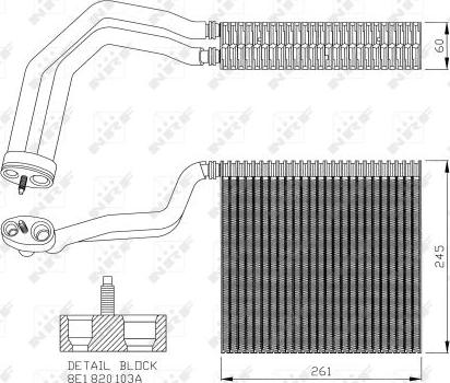 NRF 36138 - Evaporatore, Climatizzatore www.autoricambit.com