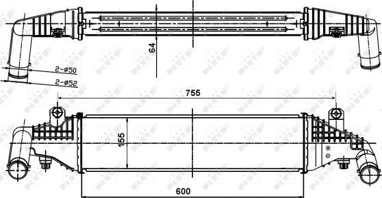 NRF 30364 - Intercooler www.autoricambit.com