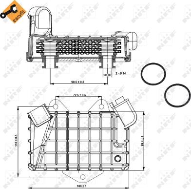 NRF 31274 - Radiatore olio, Olio motore www.autoricambit.com