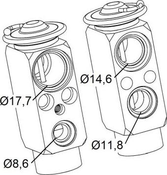 NRF 38399 - Valvola ad espansione, Climatizzatore www.autoricambit.com