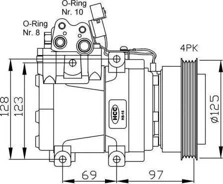 NRF 32445G - Compressore, Climatizzatore www.autoricambit.com