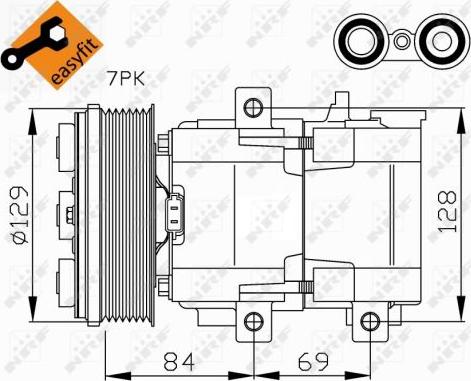 NRF 32447 - Compressore, Climatizzatore www.autoricambit.com