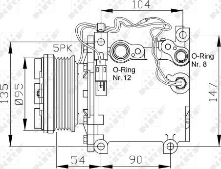 NRF 32455 - Compressore, Climatizzatore www.autoricambit.com