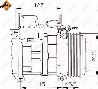 NRF 32406 - Compressore, Climatizzatore www.autoricambit.com