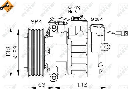 NRF 32413 - Compressore, Climatizzatore www.autoricambit.com