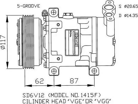 NRF 32431G - Compressore, Climatizzatore www.autoricambit.com