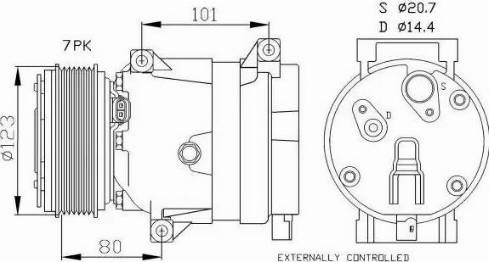 NRF 32422G - Compressore, Climatizzatore www.autoricambit.com