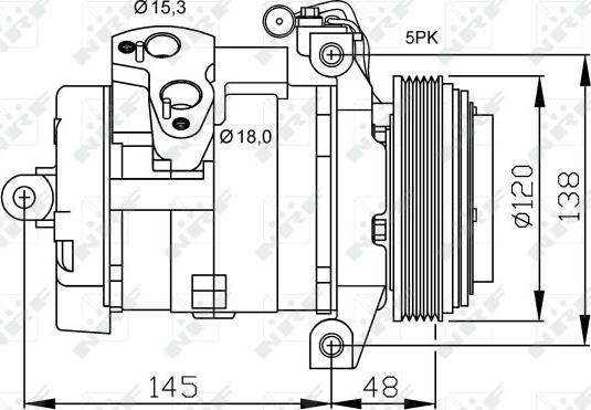 NRF 32470 - Compressore, Climatizzatore www.autoricambit.com