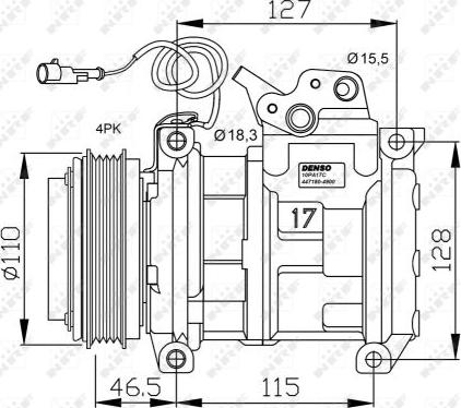 NRF 32552G - Compressore, Climatizzatore www.autoricambit.com