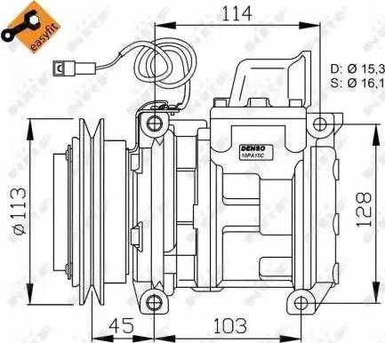 NRF 32566G - Compressore, Climatizzatore www.autoricambit.com