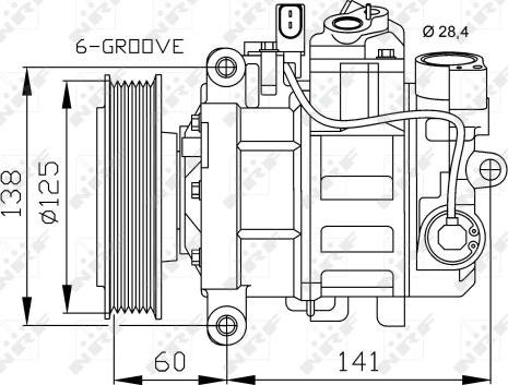 NRF 32512 - Compressore, Climatizzatore www.autoricambit.com