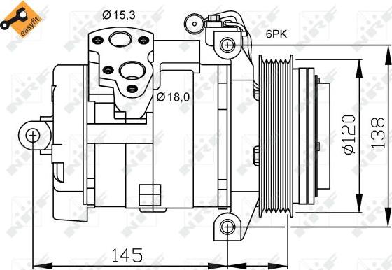 NRF 32698 - Compressore, Climatizzatore www.autoricambit.com