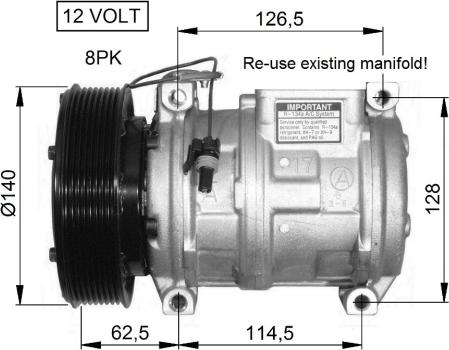 NRF 32661G - Compressore, Climatizzatore www.autoricambit.com