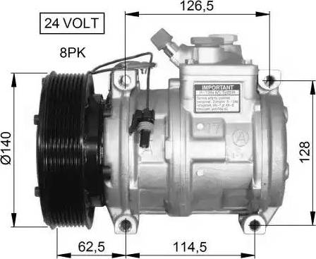 NRF 32662G - Compressore, Climatizzatore www.autoricambit.com