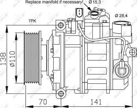 NRF 32613 - Compressore, Climatizzatore www.autoricambit.com