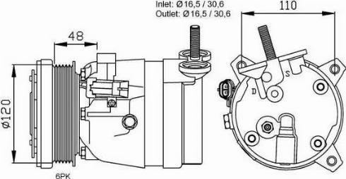 NRF 32678G - Compressore, Climatizzatore www.autoricambit.com