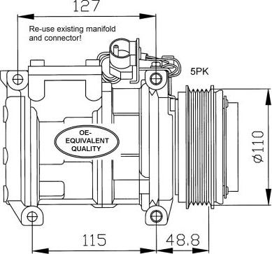 NRF 32048 - Compressore, Climatizzatore www.autoricambit.com