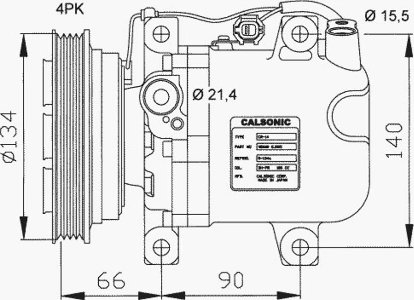 NRF 32043 - Compressore, Climatizzatore www.autoricambit.com