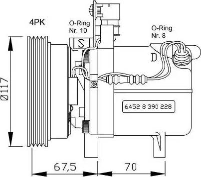 NRF 32055G - Compressore, Climatizzatore www.autoricambit.com