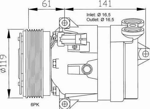 NRF 32021G - Compressore, Climatizzatore www.autoricambit.com