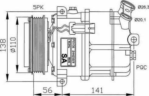 NRF 32190G - Compressore, Climatizzatore www.autoricambit.com