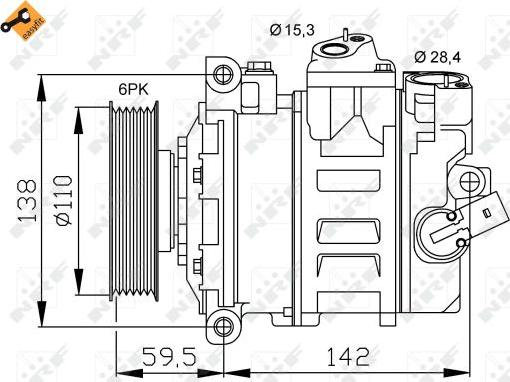 NRF 32146 - Compressore, Climatizzatore www.autoricambit.com