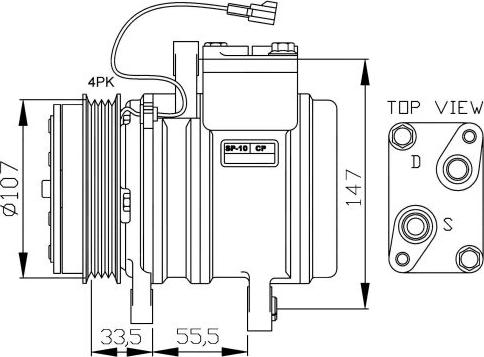 NRF  32143G - Compressore, Climatizzatore www.autoricambit.com