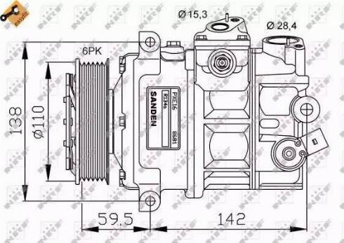 NRF 32147G - Compressore, Climatizzatore www.autoricambit.com