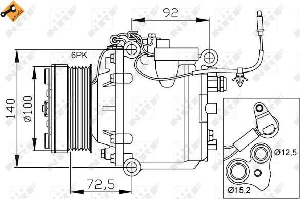 NRF 32165 - Compressore, Climatizzatore www.autoricambit.com