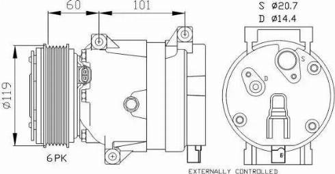 NRF 32101G - Compressore, Climatizzatore www.autoricambit.com