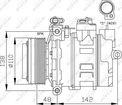 NRF 32116 - Compressore, Climatizzatore www.autoricambit.com