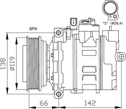 NRF 32111G - Compressore, Climatizzatore www.autoricambit.com