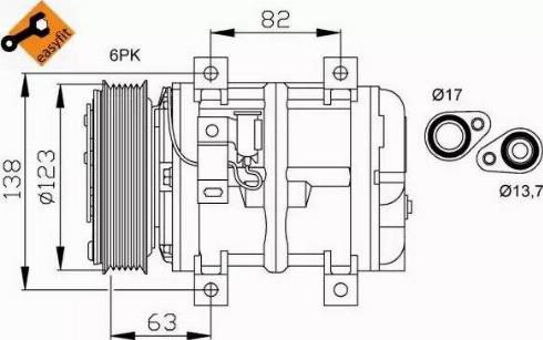 NRF 32112G - Compressore, Climatizzatore www.autoricambit.com