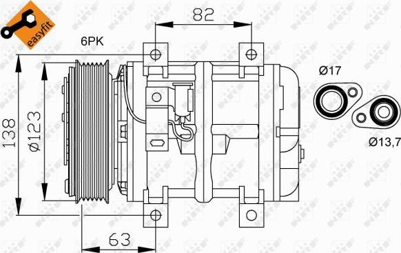 NRF 32112 - Compressore, Climatizzatore www.autoricambit.com