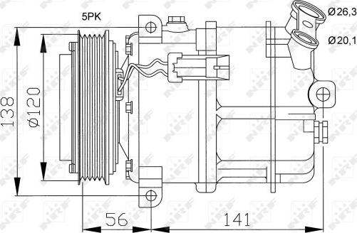 NRF 32117 - Compressore, Climatizzatore www.autoricambit.com