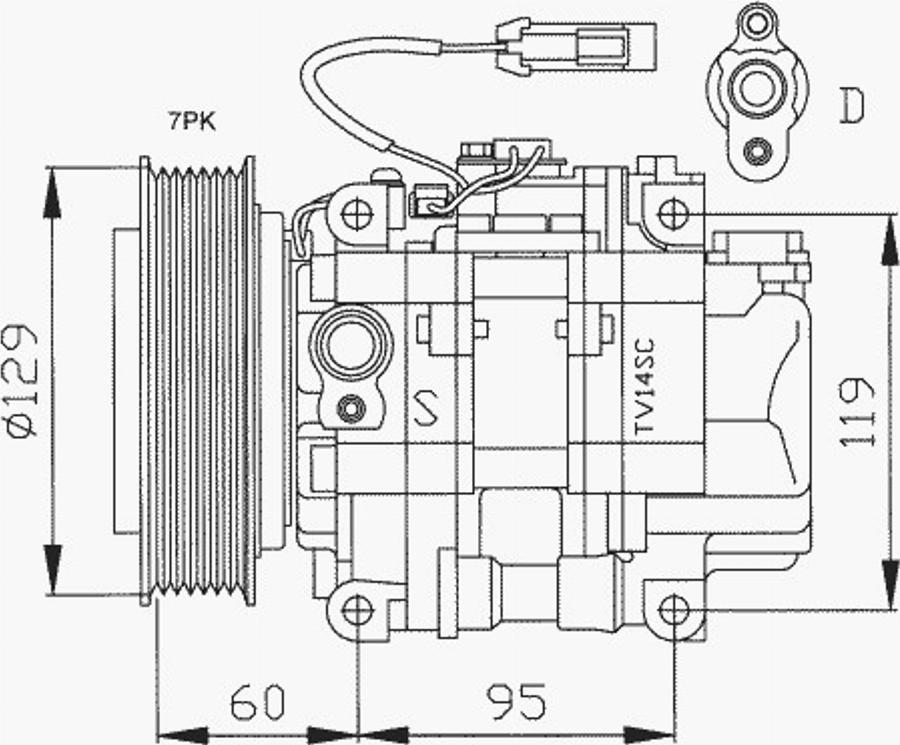 NRF 32180 - Compressore, Climatizzatore www.autoricambit.com