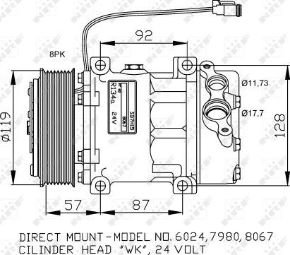 NRF 32120G - Compressore, Climatizzatore www.autoricambit.com