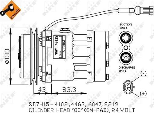 NRF 32808G - Compressore, Climatizzatore www.autoricambit.com