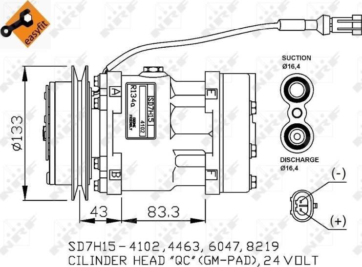 NRF 32808 - Compressore, Climatizzatore www.autoricambit.com