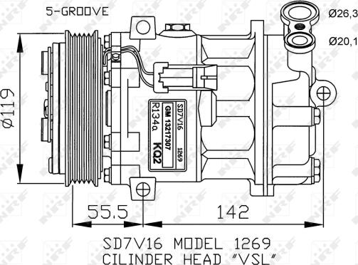 NRF 32818G - Compressore, Climatizzatore www.autoricambit.com