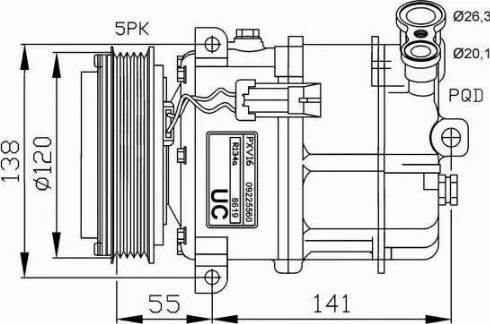 NRF 32313G - Compressore, Climatizzatore www.autoricambit.com