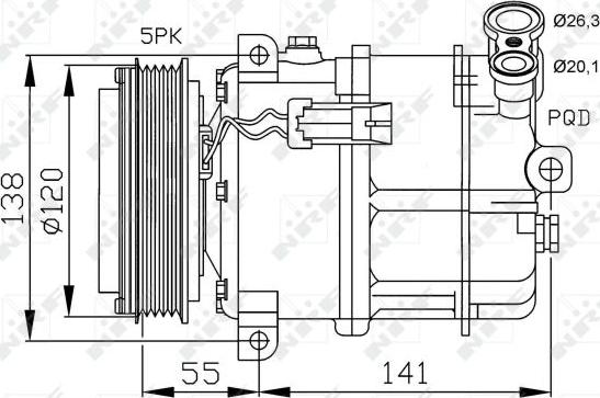 NRF 32313 - Compressore, Climatizzatore www.autoricambit.com