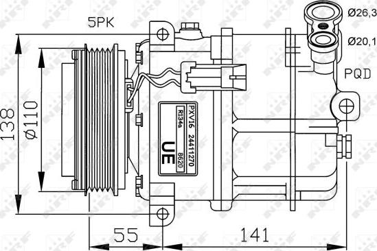 NRF 32312G - Compressore, Climatizzatore www.autoricambit.com