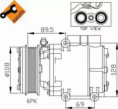 NRF 32248G - Compressore, Climatizzatore www.autoricambit.com