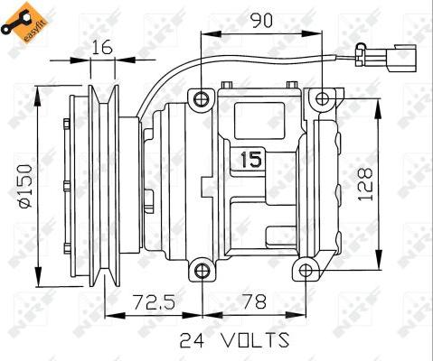 NRF 32243 - Compressore, Climatizzatore www.autoricambit.com