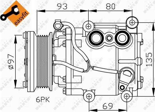 NRF 32247 - Compressore, Climatizzatore www.autoricambit.com